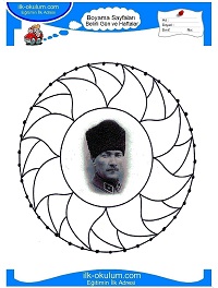 Çocuklar İçin 10 Kasım Boyama Sayfaları 
